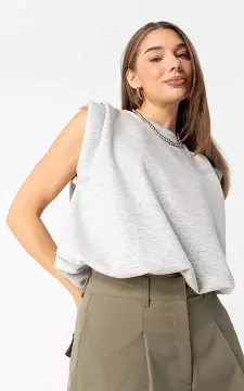 Sleeveless top | Light Grey | Guts & Gusto