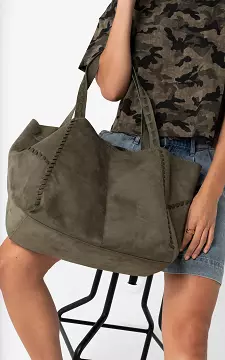 Suède look bag | Donkergroen | Guts & Gusto
