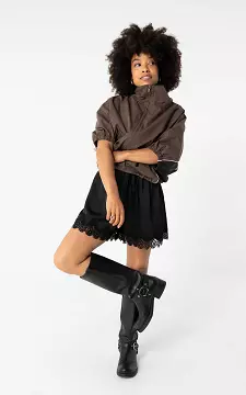 Shorts mit Spitze | Schwarz | Guts & Gusto