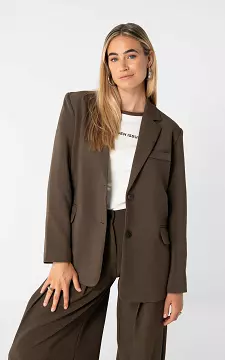 Oversized Blazer | Dunkelbraun | Guts & Gusto