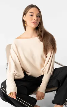 Pullover mit weitem Ärmel | Creme | Guts & Gusto