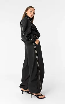 Tracksuit broek | Zwart Creme | Guts & Gusto