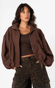Oversized jacket | Donkerbruin | Guts & Gusto