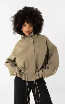 Peplum jas | Kaki | Guts & Gusto