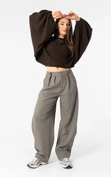 Barrel trousers | Grey Taupe | Guts & Gusto