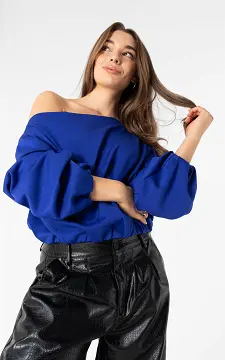 Trui met boothals | Kobalt Blauw | Guts & Gusto