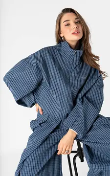 Checked coat | Blue | Guts & Gusto