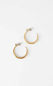 Hoops with stone | Gold | Guts & Gusto