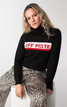 Sweater Off Piste | Black Red | Guts & Gusto
