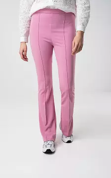 High-waist, flared trousers | Pink | Guts & Gusto