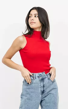 Turtleneck top | Red | Guts & Gusto