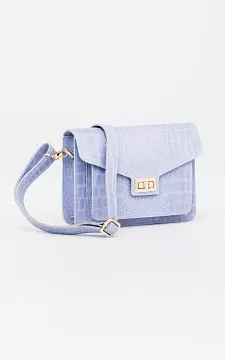 Leather bag with gold-coated details | Blue | Guts & Gusto