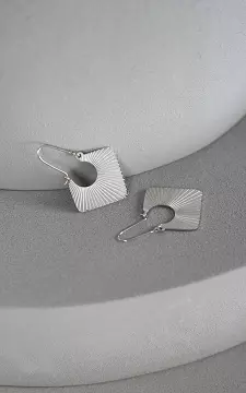 Eckige Ohrringe aus Edelstahl | Silber | Guts & Gusto