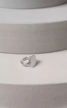 Verstelbare ring van stainless steel | Zilver | Guts & Gusto