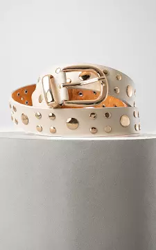 Riem met studs | Beige Goud | Guts & Gusto