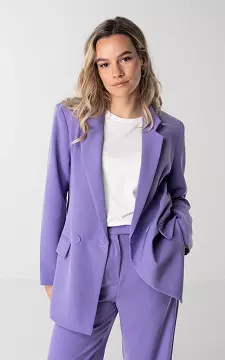 Oversized double breasted blazer | Purple | Guts & Gusto