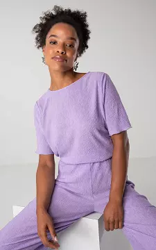 Shirt with texture | Lilac | Guts & Gusto