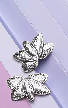 Flower earrings of stainless steel | Silver | Guts & Gusto