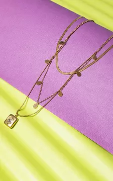 Adjustable 3-layer necklace from stainless steel | Gold Silver | Guts & Gusto