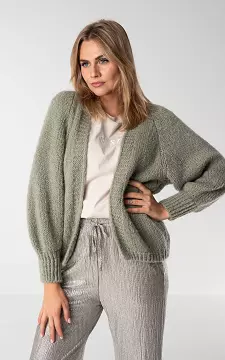 Dark green knit on sale cardigan