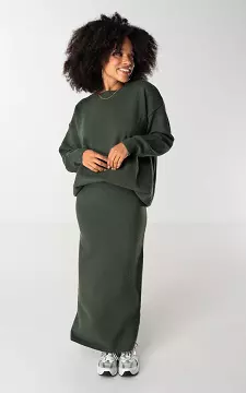 Set with sweater and skirt | Dark Green | Guts & Gusto