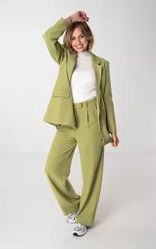 Straight wide leg trousers | Lime Green | Guts & Gusto