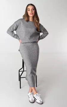 Set with sweater and skirt | Dark Grey | Guts & Gusto