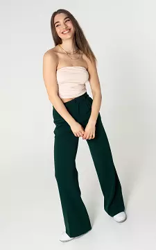 Basic wide leg pants | Emerald | Guts & Gusto