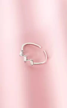 Adjustable ring with stones | Silver | Guts & Gusto
