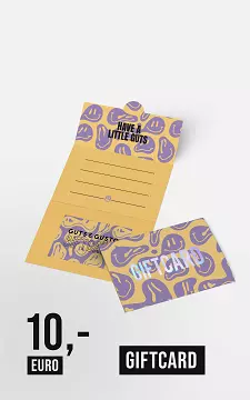 Gift card worth €10 | Yellow Purple | Guts & Gusto