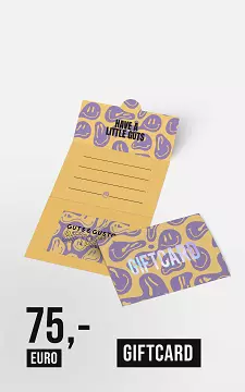 Gift card worth €75 | Yellow Purple | Guts & Gusto