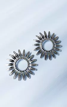 Earrings with sunbeam | Silver | Guts & Gusto