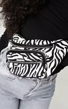Fanny pack with print | Black White | Guts & Gusto