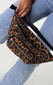 Fanny pack with print | Black Brown | Guts & Gusto
