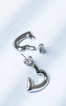 Earrings with heart shape | Silver | Guts & Gusto
