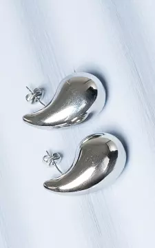 Earrings with drop-shape | Silver | Guts & Gusto