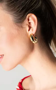 Hoop earrings made of stainless steel | Gold | Guts & Gusto