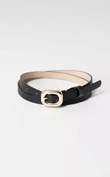 Small leather belt | Black Gold | Guts & Gusto