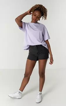 High waist denim shorts | Dark Grey | Guts & Gusto