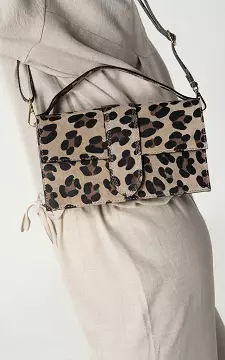Leather bag with removable strap | Leopard | Guts & Gusto