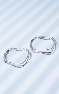 Oorbellen van stainless steel | Zilver | Guts & Gusto
