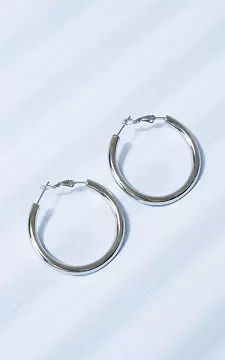 Hoop earrings made of stainless steel | Silver | Guts & Gusto