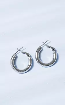 Hoop earrings made of stainless steel | Silver | Guts & Gusto