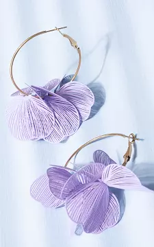 Stainless steel earrings | Gold Purple | Guts & Gusto
