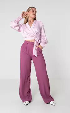Wide leg pantalon | Mauve Pink | Guts & Gusto