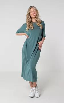 T-shirt dress with round neck | Mint | Guts & Gusto