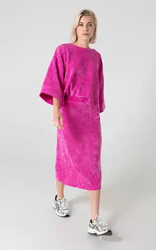 Corduroy skirt with elasticated band | Pink | Guts & Gusto