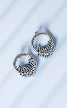 Oorbellen van stainless steel | Zilver | Guts & Gusto