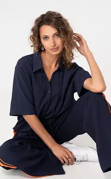 Locker fallende Bluse  | Dunkelblau | Guts & Gusto