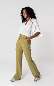 Cargo Wide Leg Hose | Kaki | Guts & Gusto